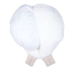 Tvarovaný polštářek ovečka bílá - průměr 40 cm - Ovečka