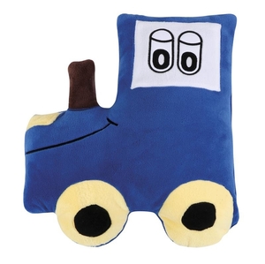 Tvarovaný polštářek traktor modrý - 54x50 cm - Traktor modrá