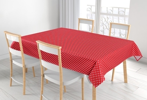 Bellatex Ubrus ADÉLA 120x140 cm Puntík červená, bílá
