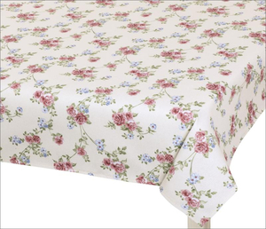 Bellatex Ubrus DITA 120x140 cm Růžička pnoucí růžová, béžová, zelená