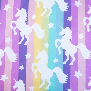 Jerry Fabrics povlečení bavlna fototisk Unicorn Pastel Rainbow 140x200+70x90 cm  