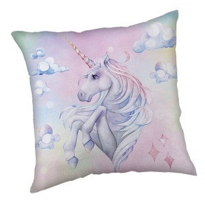 Jerry Fabrics polštářek Unicorn Rainbow 40x40 cm 
