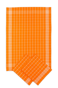 Svitap Utěrka Pozitiv Egyptská bavlna oranžová/bílá 50x70 cm 3 ks 