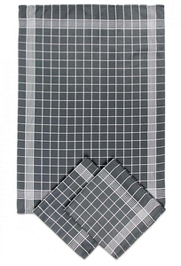 Svitap Utěrka Pozitiv Egyptská bavlna tmavě šedá/bílá 50x70 cm 3 ks 