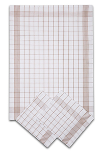 Svitap Utěrka Negativ Egyptská bavlna bílá/béžová - 3 ks 50x70 cm 
