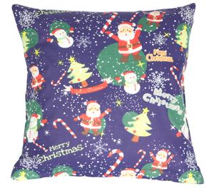 Bellatex Polštářek VÁNOCE 45x45 cm Motiv vánoční modrá
