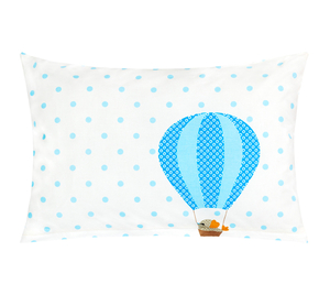 Bellatex Povláček bavlna 40x60cm na zip ( pouze povlak ) Balón modrá