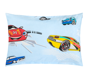 Bellatex Povláček bavlna 40x60cm na zip ( pouze povlak ) Auto závodní modrá