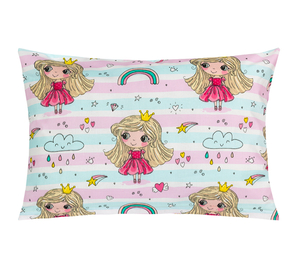Bellatex Povláček bavlna 40x60cm na zip ( pouze povlak ) Princezna s duhou