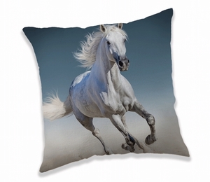 Jerry Fabrics polštářek White horse 40x40 cm  