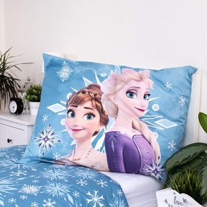 Jerry Fabrics povlečení bavlna Frozen 2 White Snowflake 140x200+70x90 cm