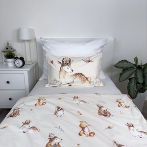 Jerry fabrics Disney povlečení do postýlky Zvířátka Woodland baby 100x135 + 40x60 cm 