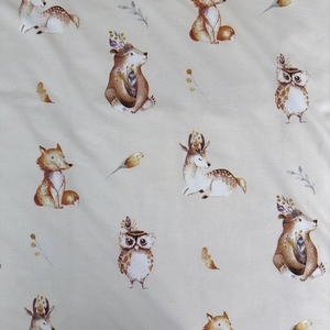 Jerry fabrics Disney povlečení do postýlky Zvířátka Woodland baby 100x135 + 40x60 cm 