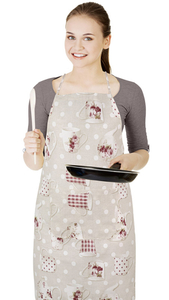Bellatex Kuchyňská zástěra EMA zástěra 67x84 cm Hrnek s konvičkou