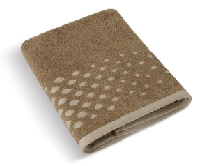 Froté ručník a osuška Béžové kolekce - Osuška - 70x140 cm - Mozaika hnědá
