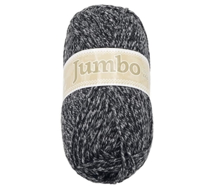 Příze JUMBO - 100g / 147 m - Melír černá