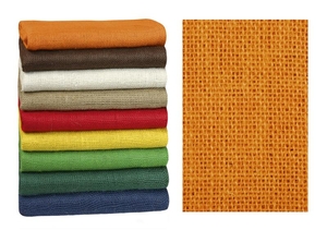 Dekorační jutová plachetka - 1,3m x 3m - oranžová