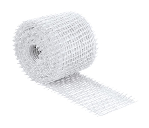 Jutový dekorační pásek - 3m x 4 cm - bělená