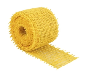 Jutový dekorační pásek - 3m x 4 cm - žlutá
