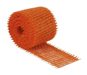 Jutový dekorační pásek - 3m x 4 cm - oranžová