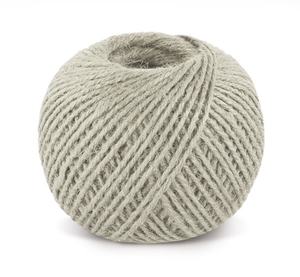 Jutový motouz - klubko 200g , cca 130 m , průměr 1.75 mm - bělená