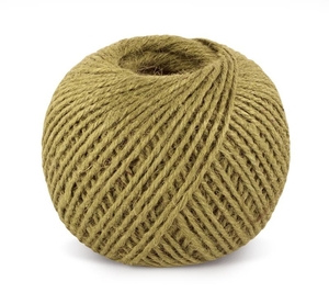 Jutový motouz - klubko 200g , cca 130 m , průměr 1.75 mm - okrová