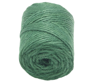 Jutový motouz - cívka - cívka 200g , cca 60 m , průměr 3.5 mm - zelená