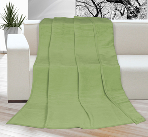 Bellatex Přikrývka KIRA PLUS jednolůžková 150x200 cm hráškově zelená