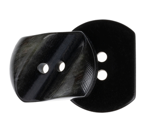 Knoflík - sada 3 ks - prům. 30 mm - černá
