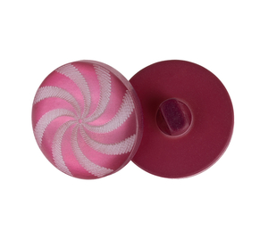 Knoflík - sada 3 ks - prům. 20 mm - tmavá růžová