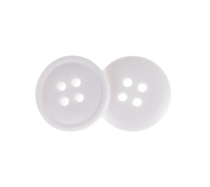 Bellatex Knoflík sada 6 ks prům. 15 mm bílá