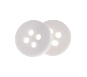 Knoflík - sada 6 ks - prům. 10 mm - bílá