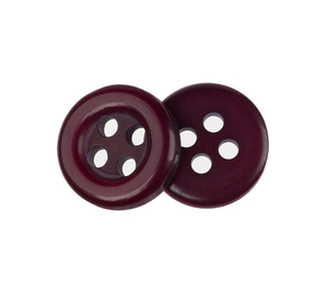 Bellatex Knoflík sada 6 ks prům. 10 mm bordo
