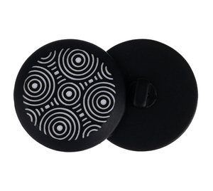 Knoflík - sada 3 ks - prům. 30 mm - černá, bílá
