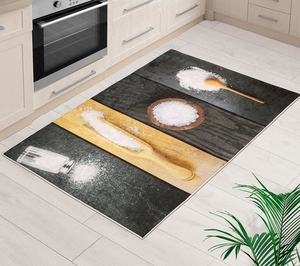 Bellatex Koberec běhoun 3D tisk šíře 80 cm , délka 120 cm Sůl mořská