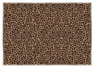 Bellatex Přikrývka Korall micro jednolůžko 150x200 cm Leopard Béžová,Černá,Hnědá