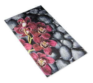 Bellatex 3D tisk  60x100cm 60x100 cm Orchidea Bordová