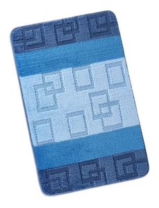Bellatex koupelnová předložka BANY kostky - modrá 60x100 cm