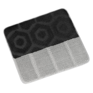 Bellatex koupelnová předložka BANY pruhy - šedá, černá bez výkroje wc 60x50 cm