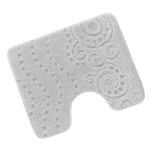 Bellatex koupelnová předložka BANY 60x50 cm s výkrojem Ornament Světle šedá
