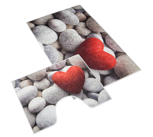 Bellatex 3D tisk  sada sada 60x100, 60x50 cm Kámen Béžová