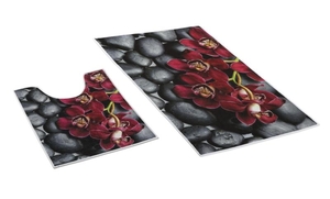 Bellatex koupelnové předložky 3D tisk sada orchidea 60x100+60x50 cm 