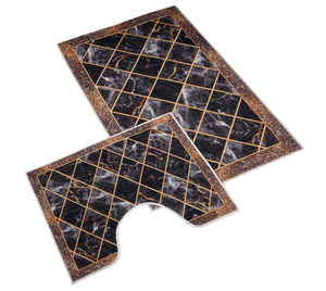 3D tisk  sada - sada 60x100, 60x50 cm - Mramor hnědá