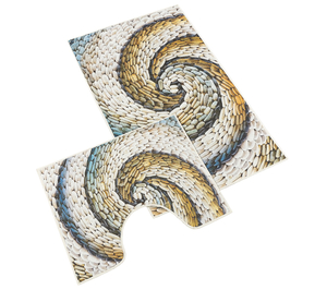 Bellatex 3D tisk  sada sada 60x100, 60x50 cm Oblázek Béžová