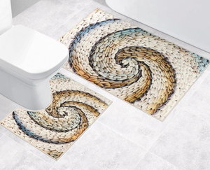 Bellatex 3D tisk  sada sada 60x100, 60x50 cm Oblázek Béžová