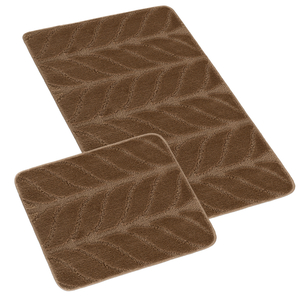 Bellatex SADA BANY 60x100 + 60x50 cm bez výkroje sada 60x100, 60x50 cm Klas hnědá