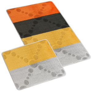Bellatex SADA BANY 60x100 + 60x50 cm bez výkroje sada 60x100, 60x50 cm Paprsek Šedá,Žlutá