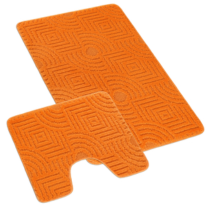 Bellatex SADA BANY 60x100 + 60x50 cm s výkrojem sada 60x100, 60x50 cm Bludiště oranžová