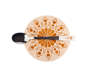 Bellatex Podtácek + lžička průměr 12cm Mandala