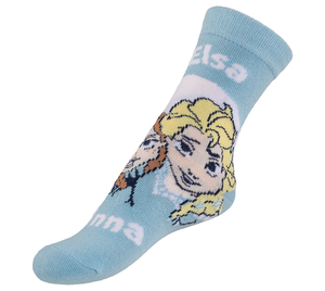 Bellatex Ponožky dětské Frozen Elsa a Anna 2  Modrá,Bílá
